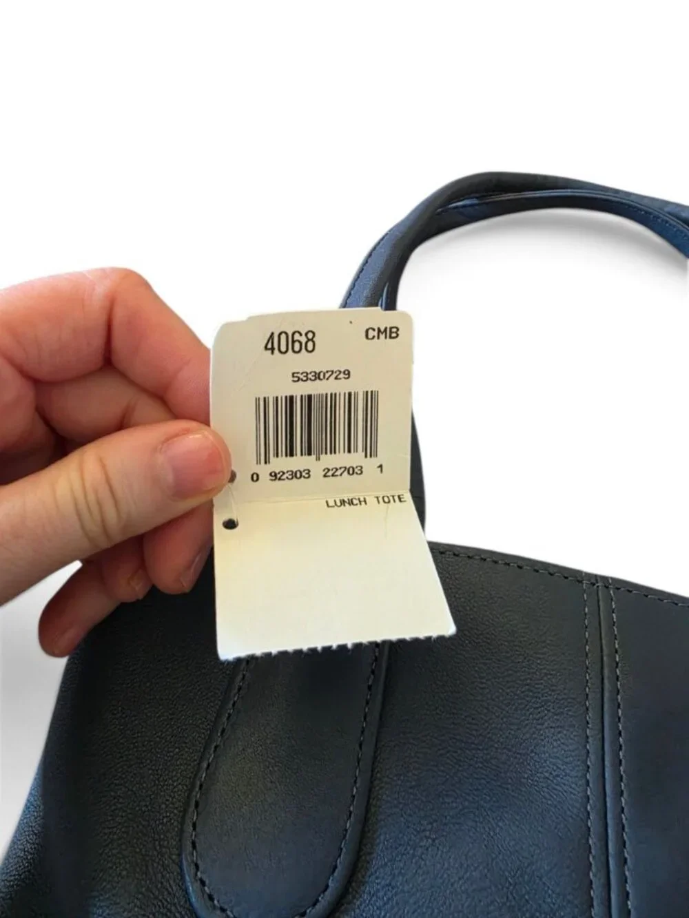Vintage Coach 4068 Lunch Tote Blue Glove Leather NWT USA Authenticated COA